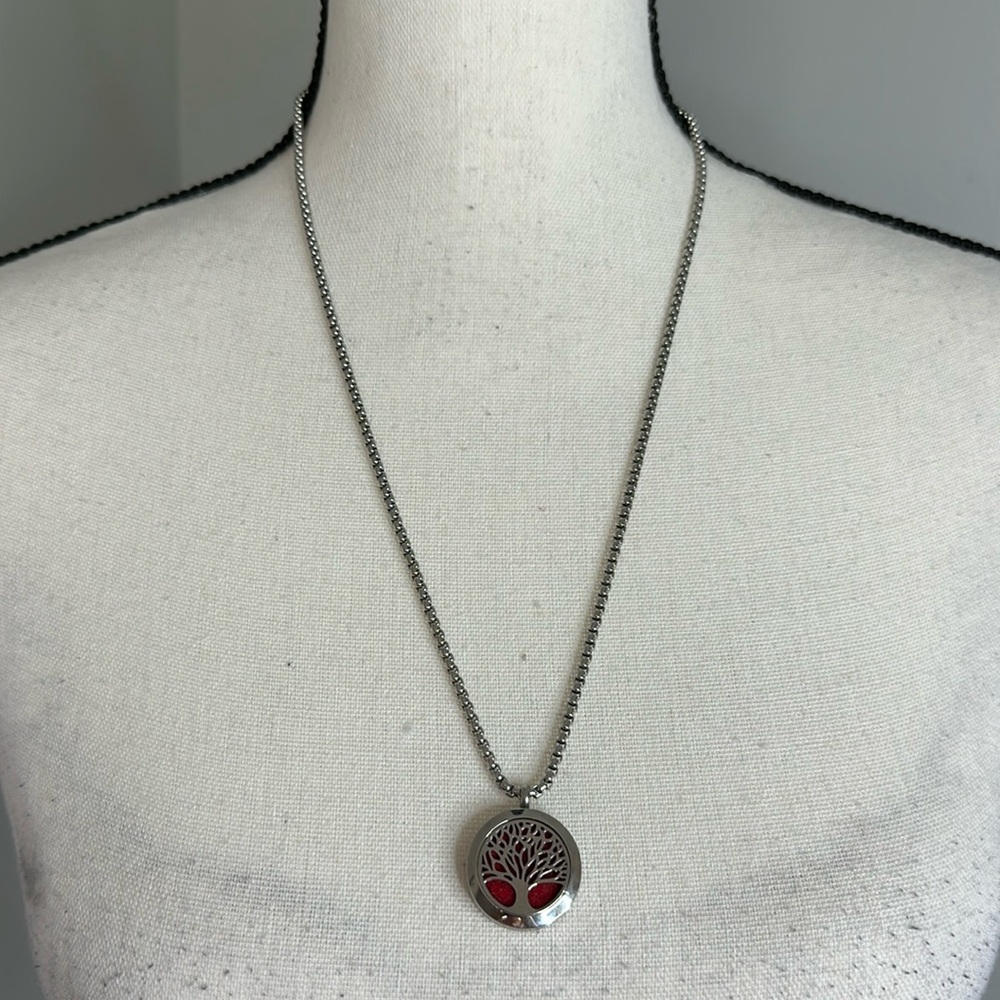Tree of Life Essential Oil Pendant Necklace